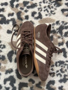 adidas women’s Tokyo Suede Sneakers in Brown and Cream